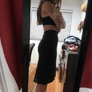 Anthropologie Wool Grey Pencil Skirt